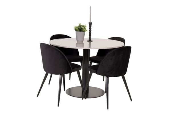Matgrupp Razzia med stolarna Velvet