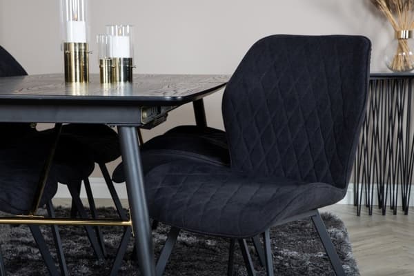Matgrupp Gold med stolarna Gemma