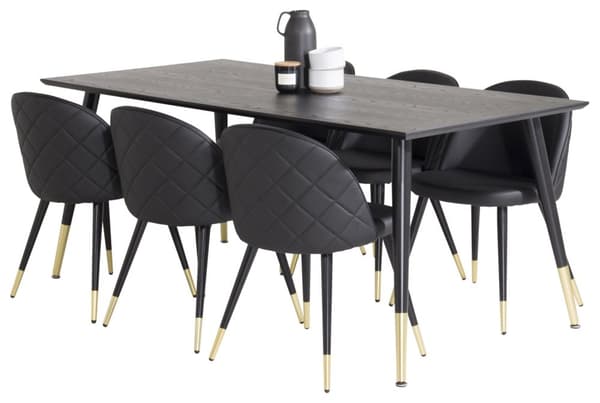 Matgrupp Dipp med stolarna Velvet