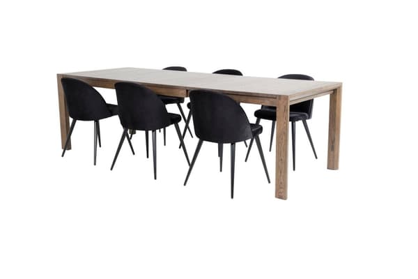 Matgrupp Slider med stolarna Velvet