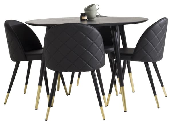 Matgrupp Dipp med stolarna Velvet