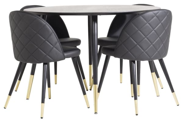 Matgrupp Dipp med stolarna Velvet