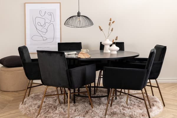 Matgrupp Copenhagen med stolarna Petra