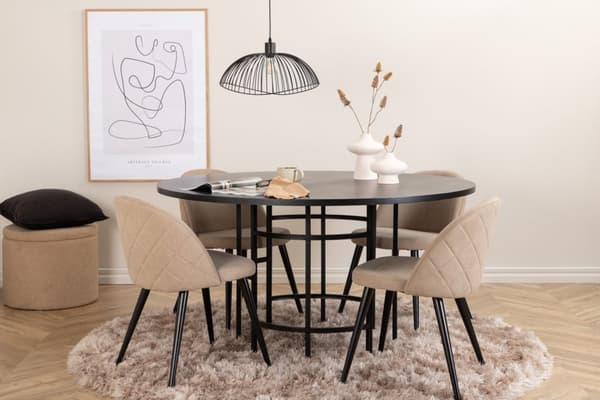 Matgrupp Copenhagen med stolarna Velvet