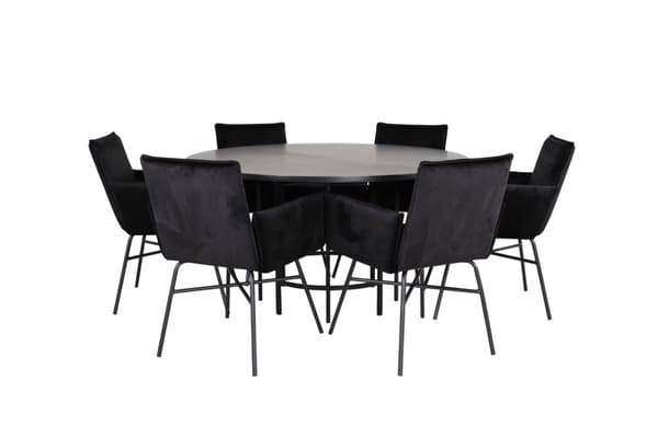 Matgrupp Copenhagen med stolarna Petra