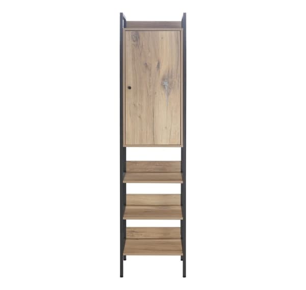 Wine rack HANNES 44x40xH180cm, rustic melamine