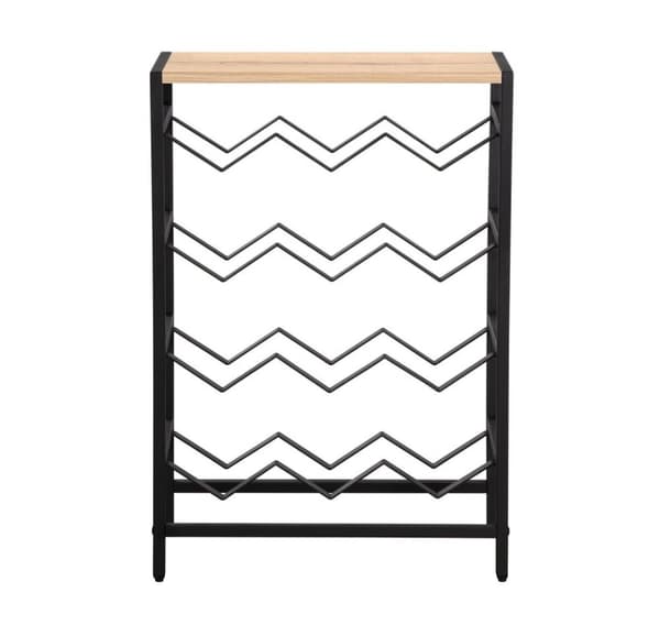 Wine rack HANNES 48x24xH70cm, rustic melamine