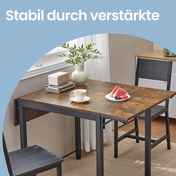 Taitettava ruokapöytä 2-4 ihmistä, tilaa säästävä pienille keittiöille