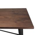 Miniatyrbild 2 av 4: Bordtillverkning 160 x 80 cm i matt svart metall och mörk träskiva