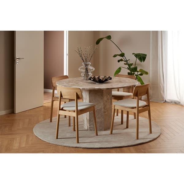 Naxos spisebord 130x130cm brun.