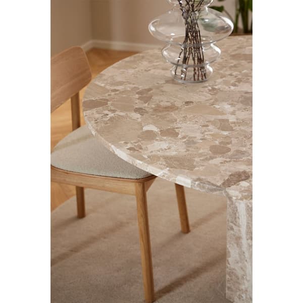 Naxos spisebord 130x130cm brun.