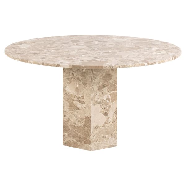 Naxos spisebord 130x130cm brun.
