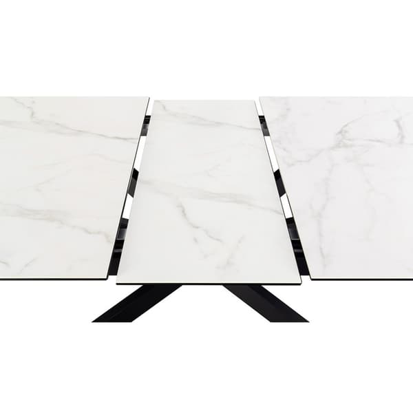 Irwine spisebord 100x240cm Inkl. 1 tilleggspanel, hvit.