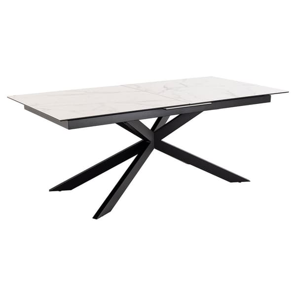 Irwine spisebord 100x240cm Inkl. 1 tilleggspanel, hvit.