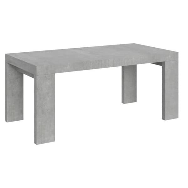 Rektangulärt utsträckbart bord för 6 till 20 personer L 180 till 440 cm betonggrå Ribo 2 fötter