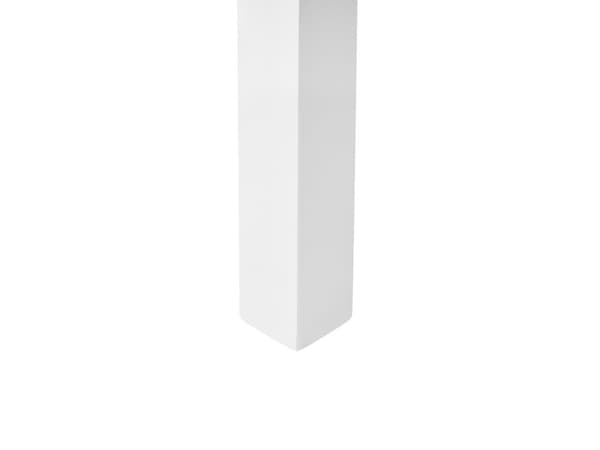 Spisebord i træ, hvidt, 119 x 73 cm, rektangulært, skandinavisk stil