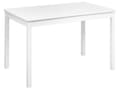 Miniatyrbillede 1 af 7: Spisebord i træ, hvidt, 119 x 73 cm, rektangulært, skandinavisk stil