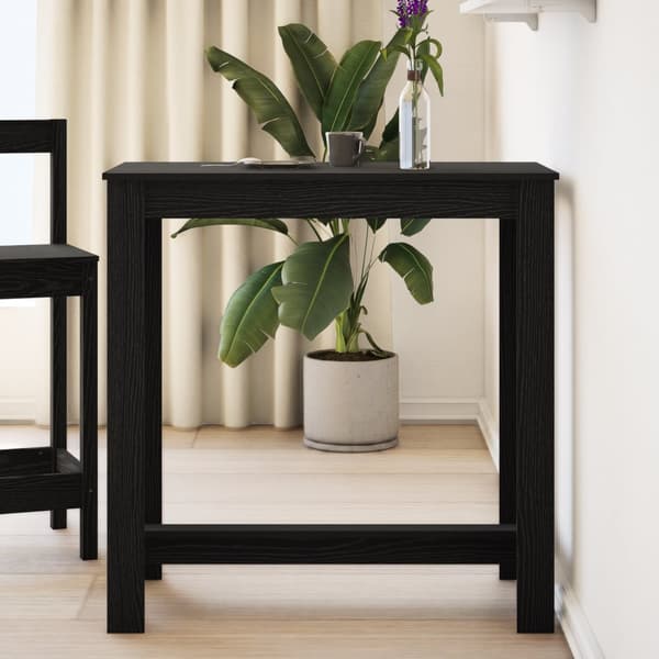 Barbord Svart Ek 102x50x103,5 cm Trä