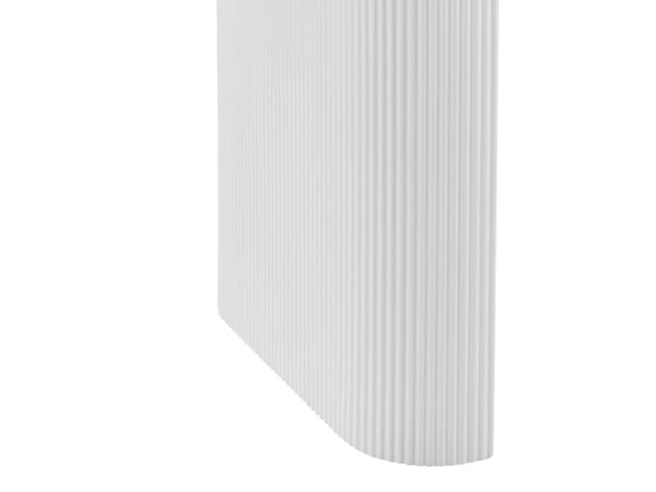 Spisebord Hvit MDF 180 x 90 cm 6 personer Oval form Moderne stil Spisestue Kjøkken