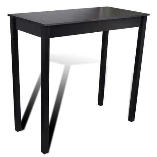 Barbord MDF svart 115x55x107 cm