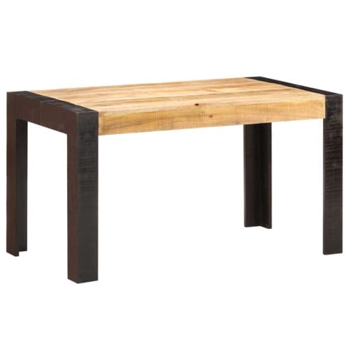 Matbord 140x70x76 cm massivt grovt mangoträ