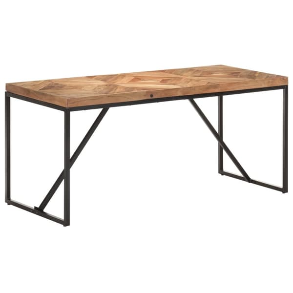 Matbord 160x70x76 cm massivt akaciaträ och mangoträ