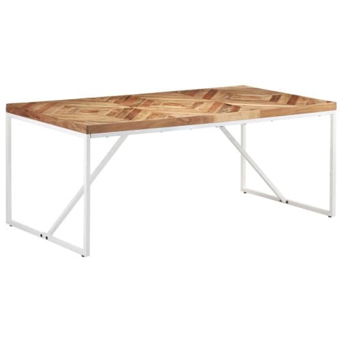 Matbord 180x90x76 cm massivt akaciaträ och mangoträ