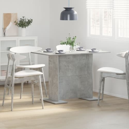 Matbord Betonggrå 110x60x75 cm Konstruerat trä