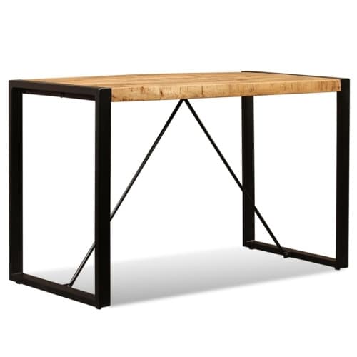 Matbord massivt grovt mangoträ 120 cm