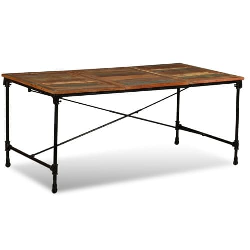 Matbord i massivt återvunnet trä 180 cm