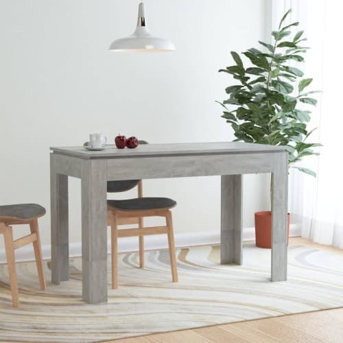 Matbord betonggrå 120x60x76 cm konstruerat trä