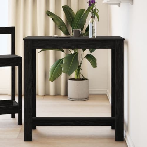 Barbord Svart Ek 102x50x103,5 cm Trä