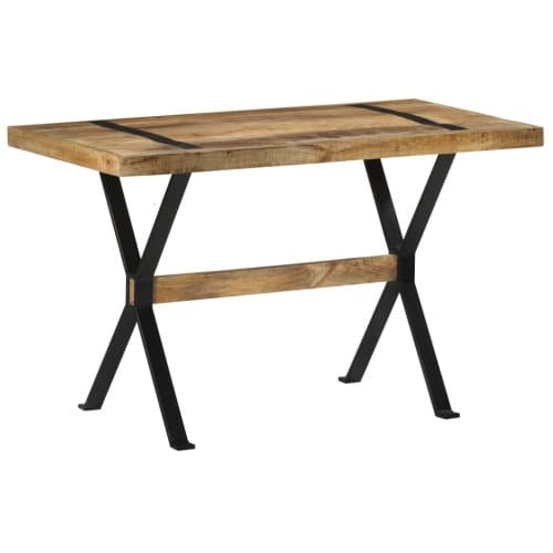 Matbord 120x60x76 cm grovt mangoträ
