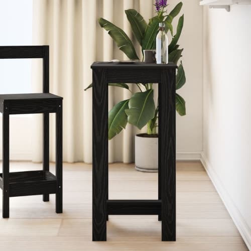 Barbord svart ek 51x50x103,5 cm konstruerat trä