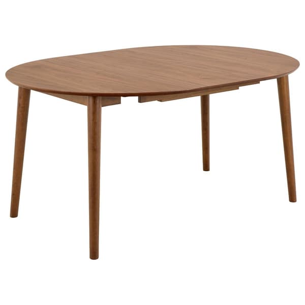 Montreux spisebord Ø115/154cm inkl. 1 ileggsplate valnøtt dekor.