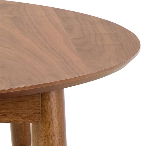 Montreux spisebord Ø115/154cm inkl. 1 ileggsplate valnøtt dekor.