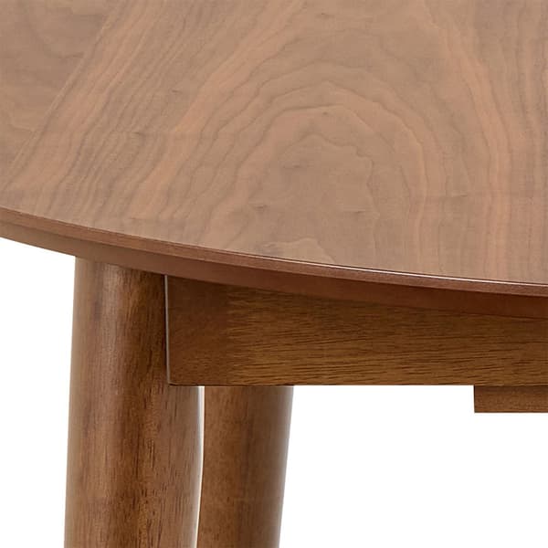 Montreux spisebord Ø115/154cm inkl. 1 tillægsplade valnød dekor.