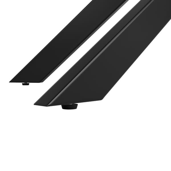 Jatkettava ruokapöytä 120-160x80x76,5cm - 6-8 hengelle - Valmistettu MDF:stä - Valkoinen ja musta