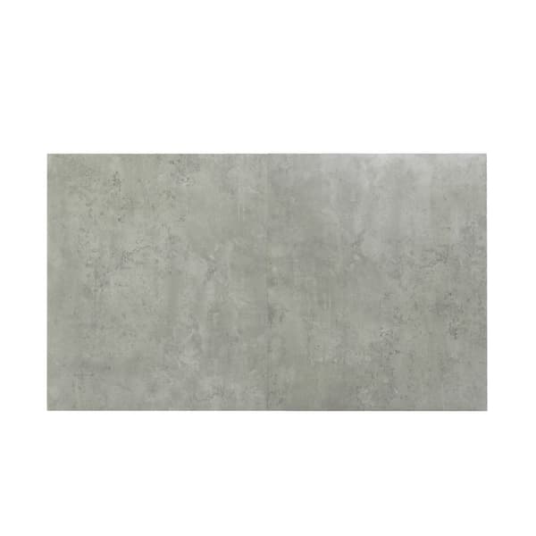 Spisebord - MDF-plade og metalben - Grå
