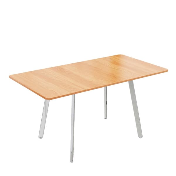 MDF Spisebord - 140 x 80 cm - velegnet til 4 til 6 personer - natur
