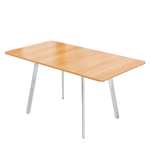 MDF Spisebord - 140 x 80 cm - velegnet til 4 til 6 personer - natur