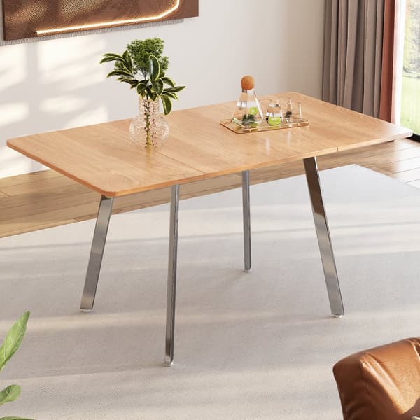 MDF Spisebord - 140 x 80 cm - velegnet til 4 til 6 personer - natur