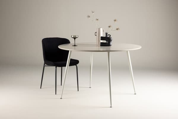 Matbord, Plaza, ⌀120 cm, Beige