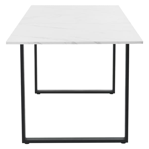 Multifunktionellt utdragbart matbord - Industriell stil - Vit