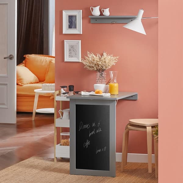 Foldbar Vægbord , FWT20-HG, 50x75x76 cm, Brun