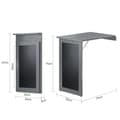 Miniatyrbillede 4 af 5: Foldbar Vægbord , FWT20-HG, 50x75x76 cm, Brun