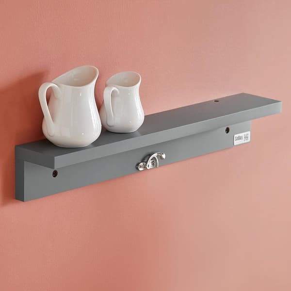 Foldbar Vægbord , FWT20-HG, 50x75x76 cm, Brun