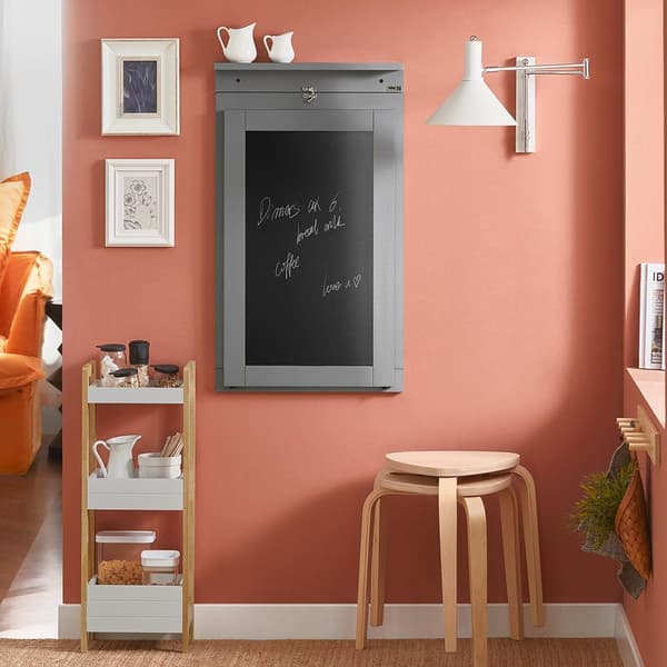 Foldbar Vægbord , FWT20-HG, 50x75x76 cm, Brun