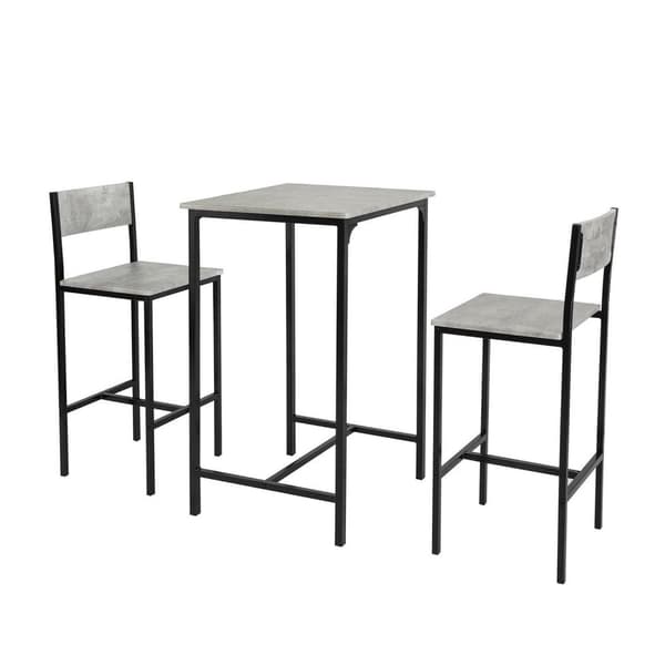 Bar Bord Sæt, OGT27-HG, 60x97x60 cm, Grå