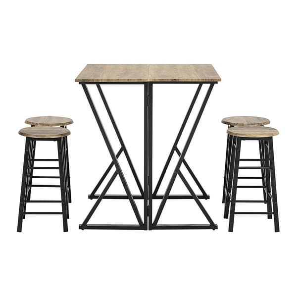 Spisesæt, OGT24-N, 40-80x89x80 cm, Brun